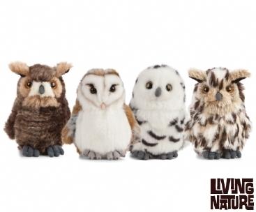 Living Nature Owls 4 Assorted