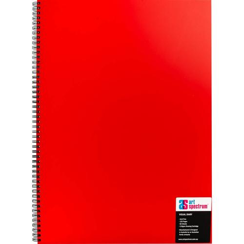 Art Spectrum Visual Diary 60 Sheet Red A3