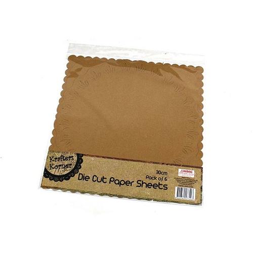 Krafters Korner Die Cut 30cm Papers 6 Pack