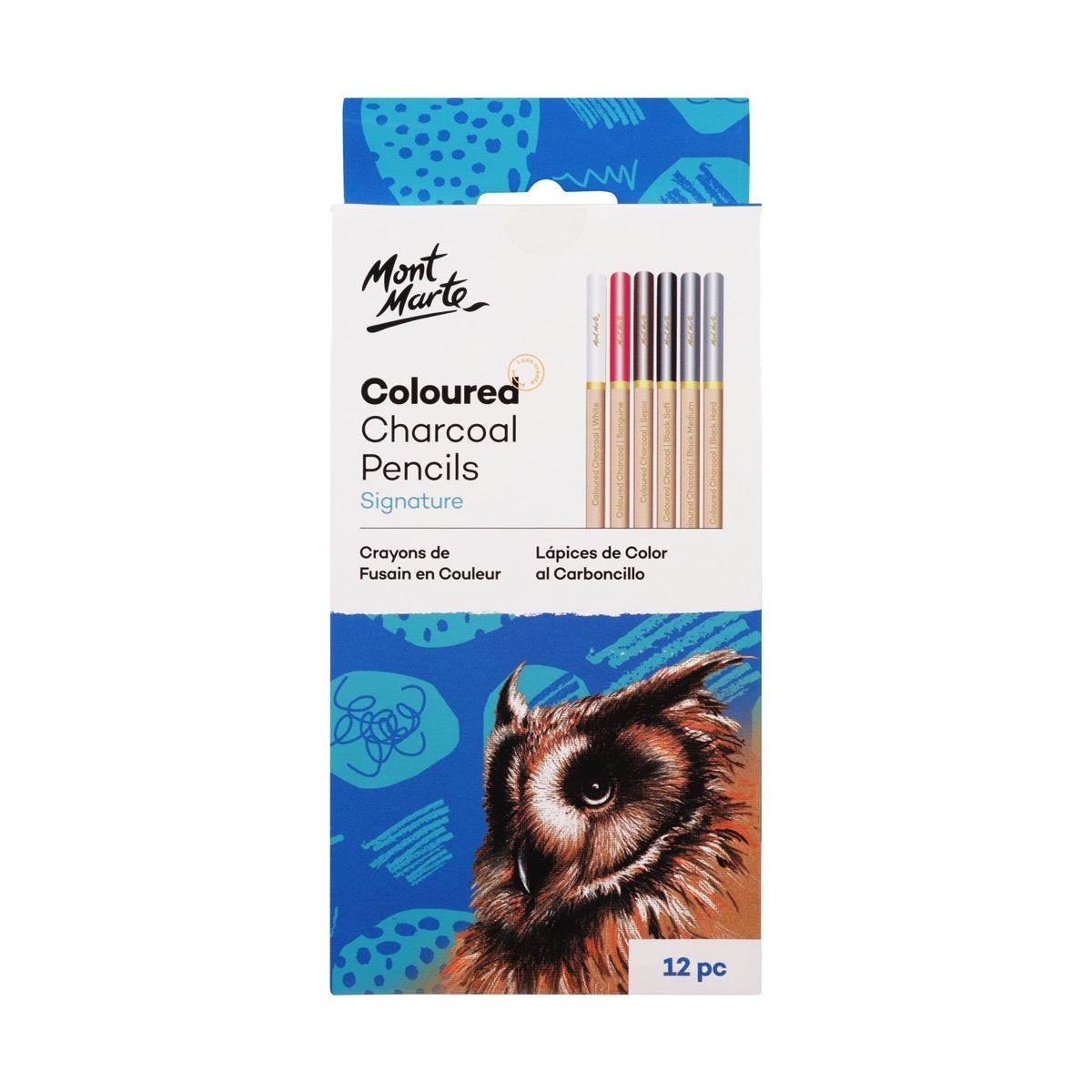 Coloured Charcoal Pencils Signature 12pc