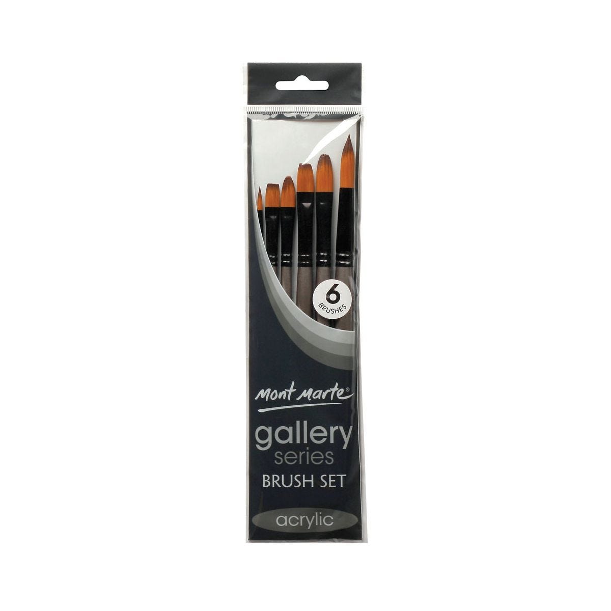 Gallery Series Brush Set Acrylic 6pce